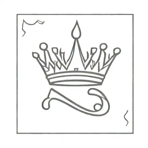 N58 With A Crown Upside Down The Letter