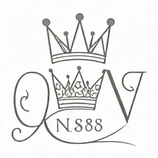 N58 With A Crown Upside Down The Letter