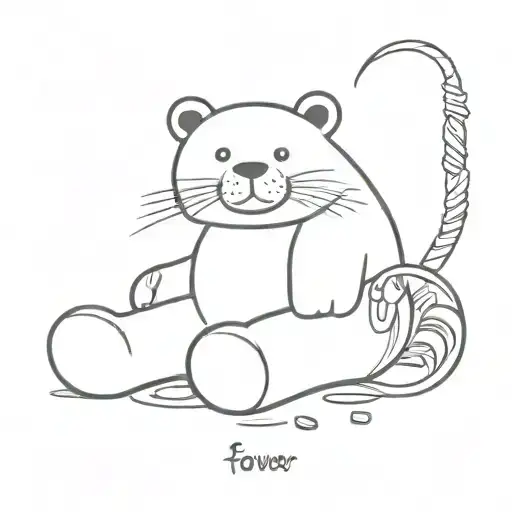 Sock Money Stuff Animal With The Words Forever And Always Around It