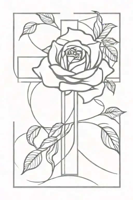 Cross And Roses