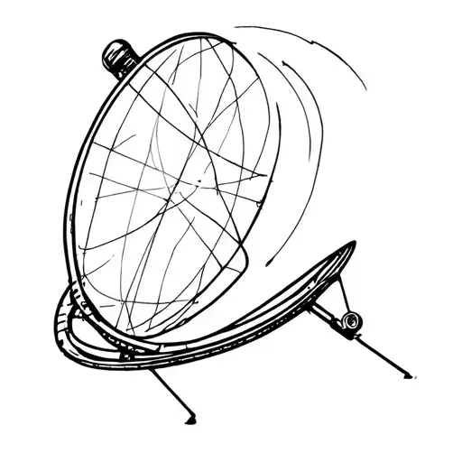 Linework Satellite Dish