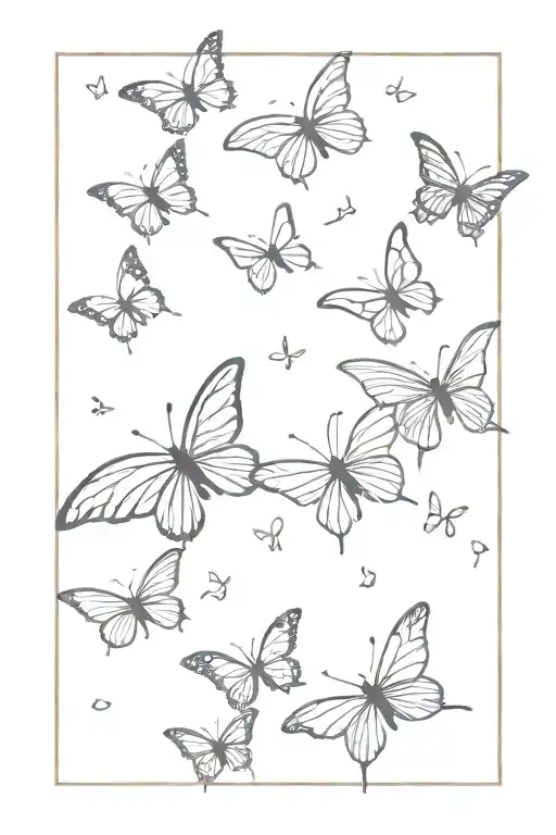 Butterflies Fluttering