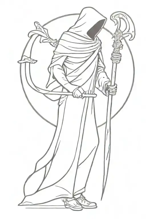 Reaper Holding A Scythe