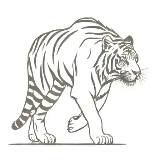 Tiger Walking