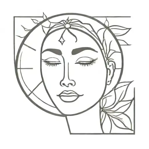 Sun Feminine Face