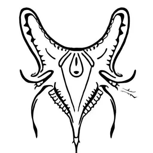 Stingray With Taino Symbols From Puerto Rico