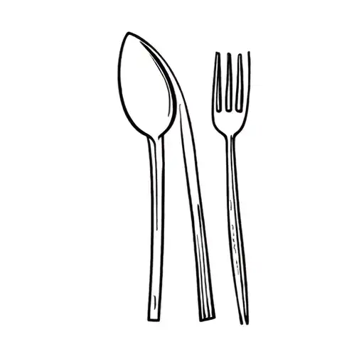 Spoon Fork Knife And Chopsticks Minimalism Style