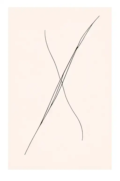 Negative Space Forearm Tattoo Design