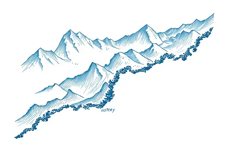 A Mix Of The Blue Ridge Mountains Ridgeline And The Monterey Bay Coastline
