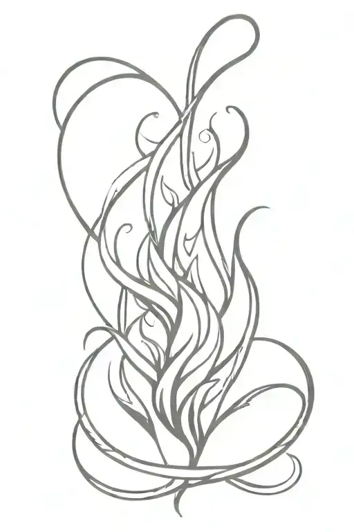 Flame Around Arm