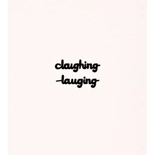 Chcky W Laughing Text