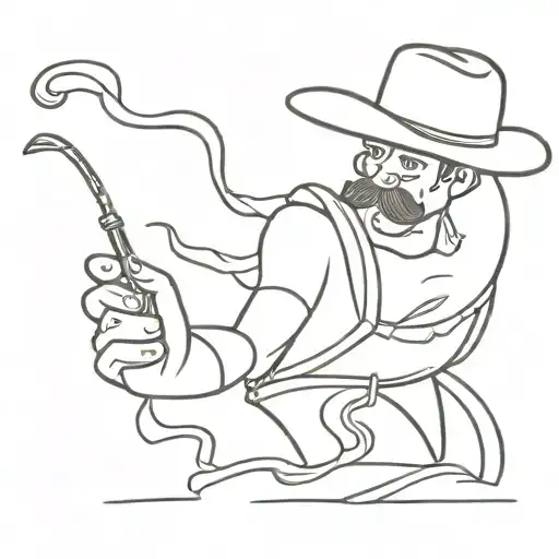 A Noodle Wrangler That Is A Potato Cowboy