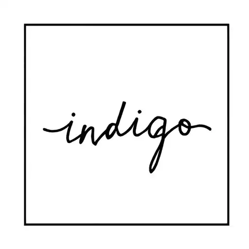 Minimalist Word Indigo