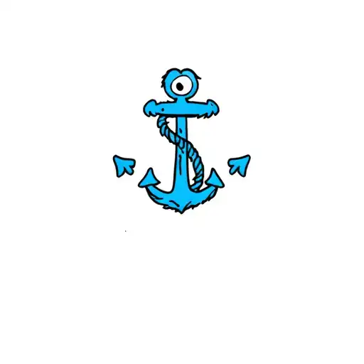 Cookie Monster With An Anchor