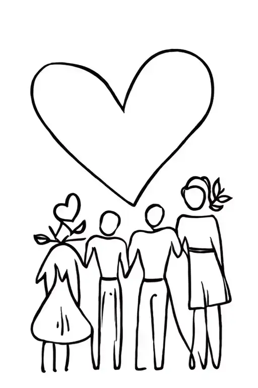 Family Mom Son Dad Travel Love Heart