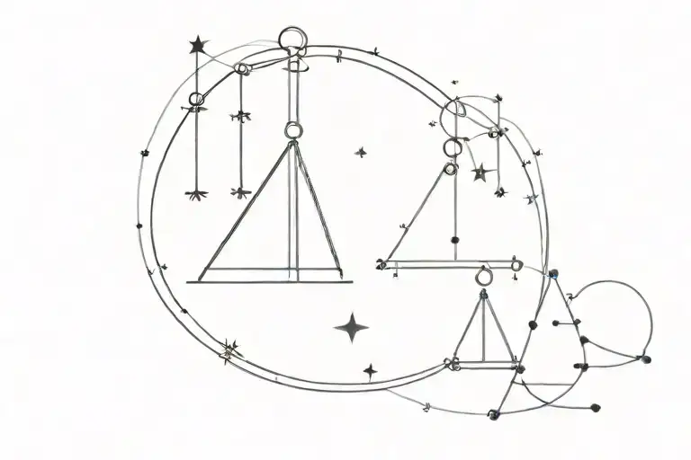 Libra Constellation Stars Forming The Shape