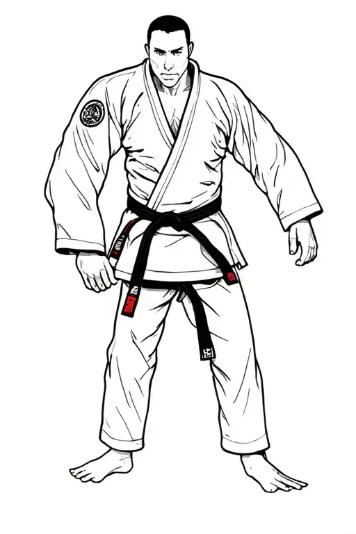 Jiujitsu Gi Darkness Fear