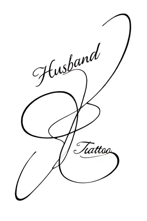 Husband Name Intertwined
