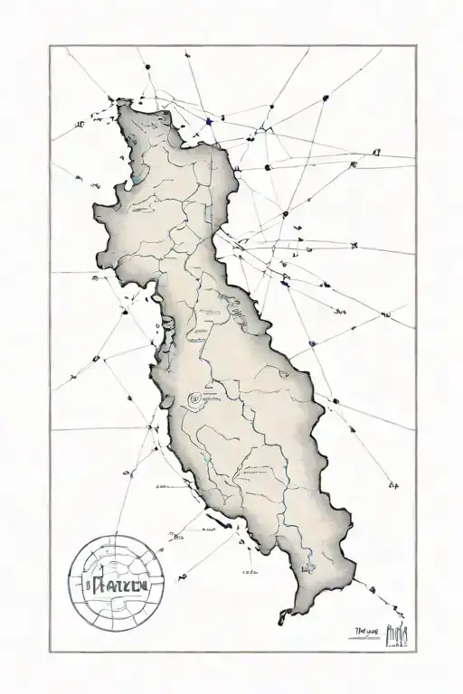 A Map Of Iran Struck By Lightning