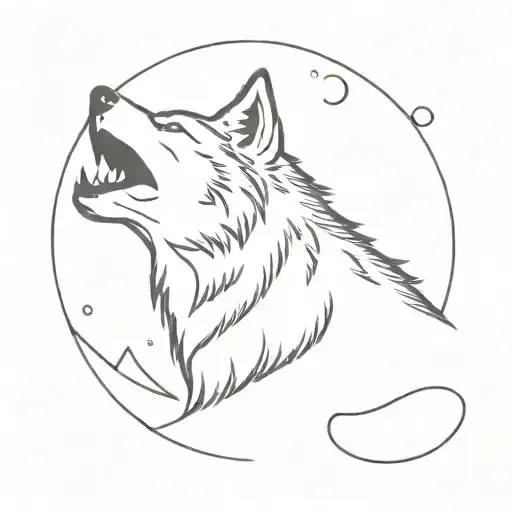Wolf Howling At The Moon