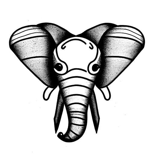 Elephant With Snail Shell