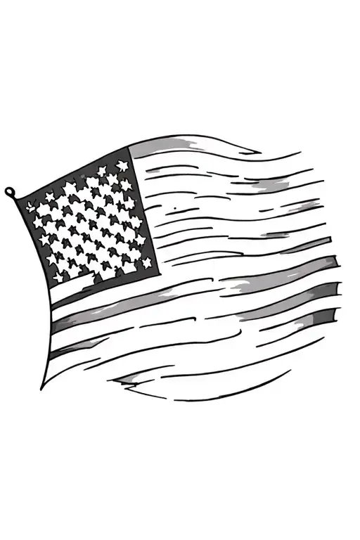 Rustic American Flag