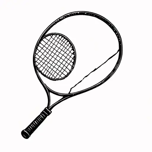 Broken Tennis Racket