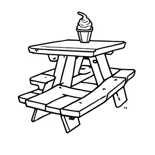 Picnic Table Ice Cream
