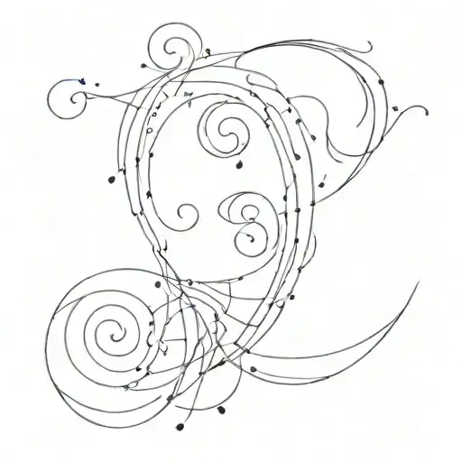 Lines Sparkles And Slight Spirals
