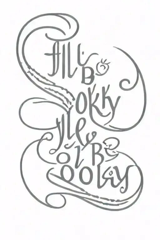 Ambigram 'I'll Be Okay' 'It's All A Lie'