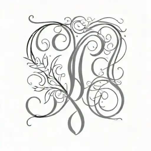 Monogram Using The Letters Soren