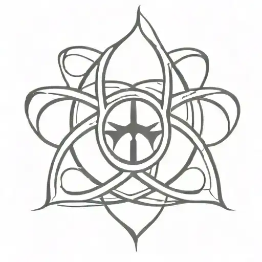 Black Half Sleeve Tribal Tattoo With Hidden Biohazard Symbol