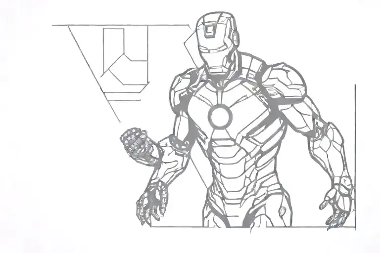 Ironman Logo Mixed With Milner