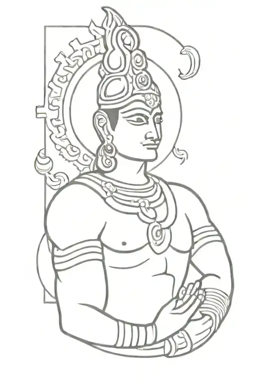 Lord Vishnu Bicep Sleeve