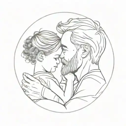 Dad And Little Daughter