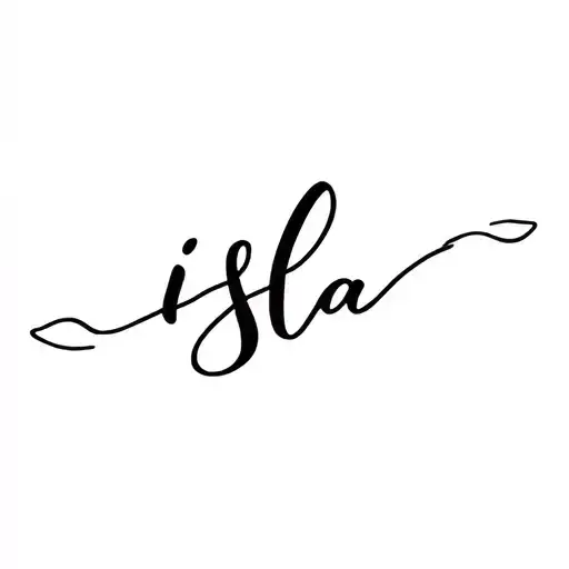 Simple Cursive Isla