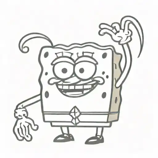 Sponge Bob Muscle Biseps