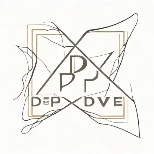Dp Logo With Minimal Design And