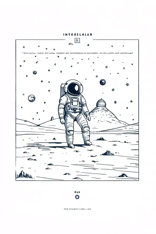 Interstellar Movie Murph And Dad Book Astronaut Scene