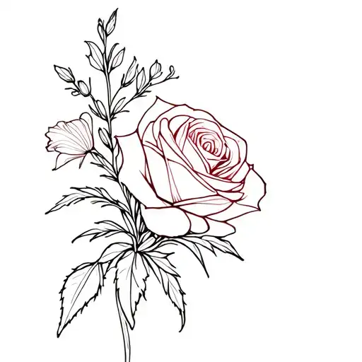 Gladiolus Aster And Rose Bouquet