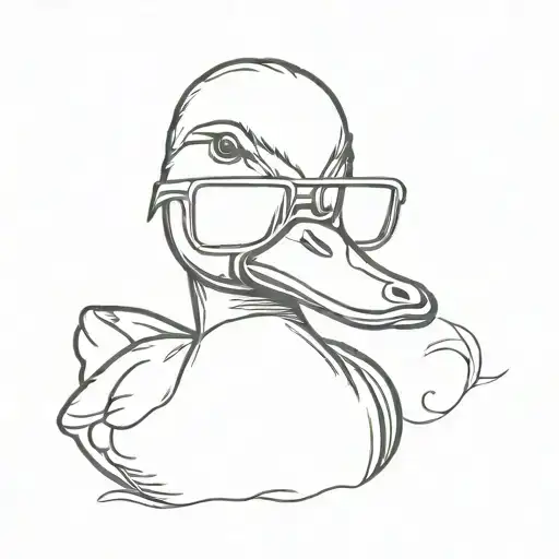 Duck With Sunglasses