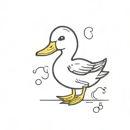 Cute Yellow Colorful Duck