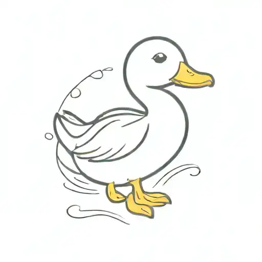 Cute Yellow Colorful Duck