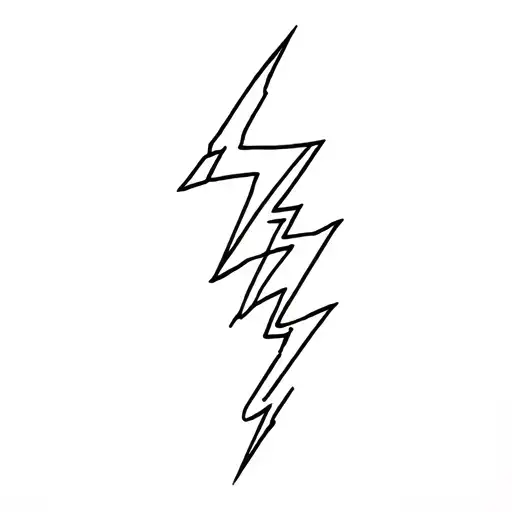 Lightning Bolt Striking The Ground Into Flames Left Arm Sleeve