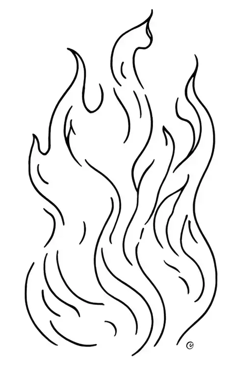 Flames Left Arm Sleeve