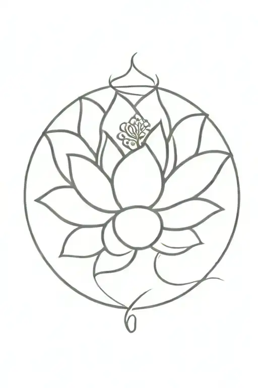 Lotus With Semicolon