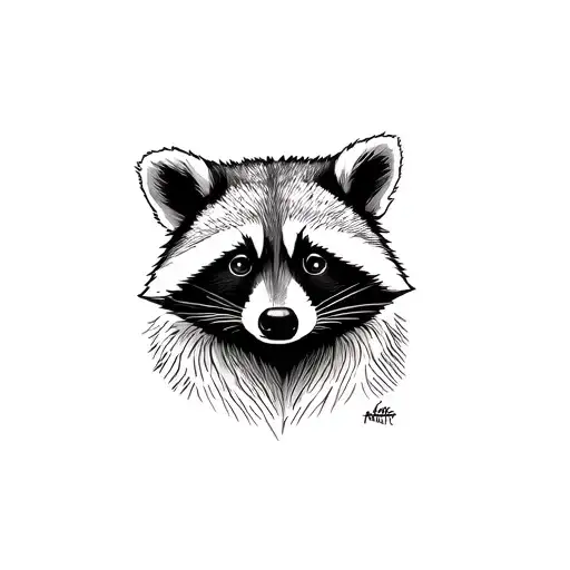 Raccoon Wearing A Ski Mask