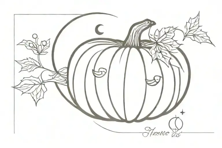Pumpkin With Moon Phase For October 15Th 2024