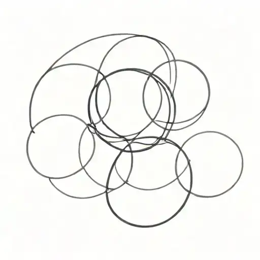 Three Interconnected Circles Intertwined Within