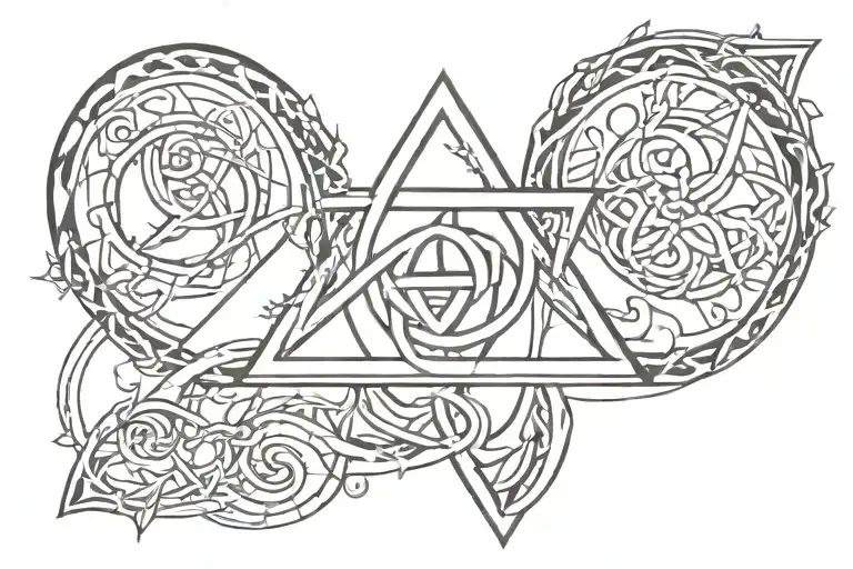 Thorny Upside Down Triquetra